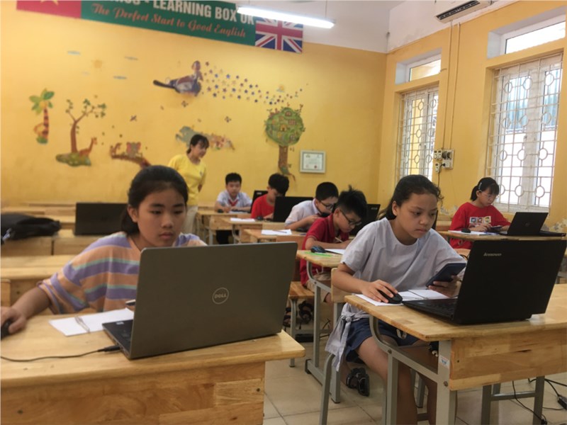 Tổ chức thi Toán Tiếng Việt, Toán Tiếng Anh theo cụm trường Tiểu học huyện Gia Lâm vòng cấp Quốc gia